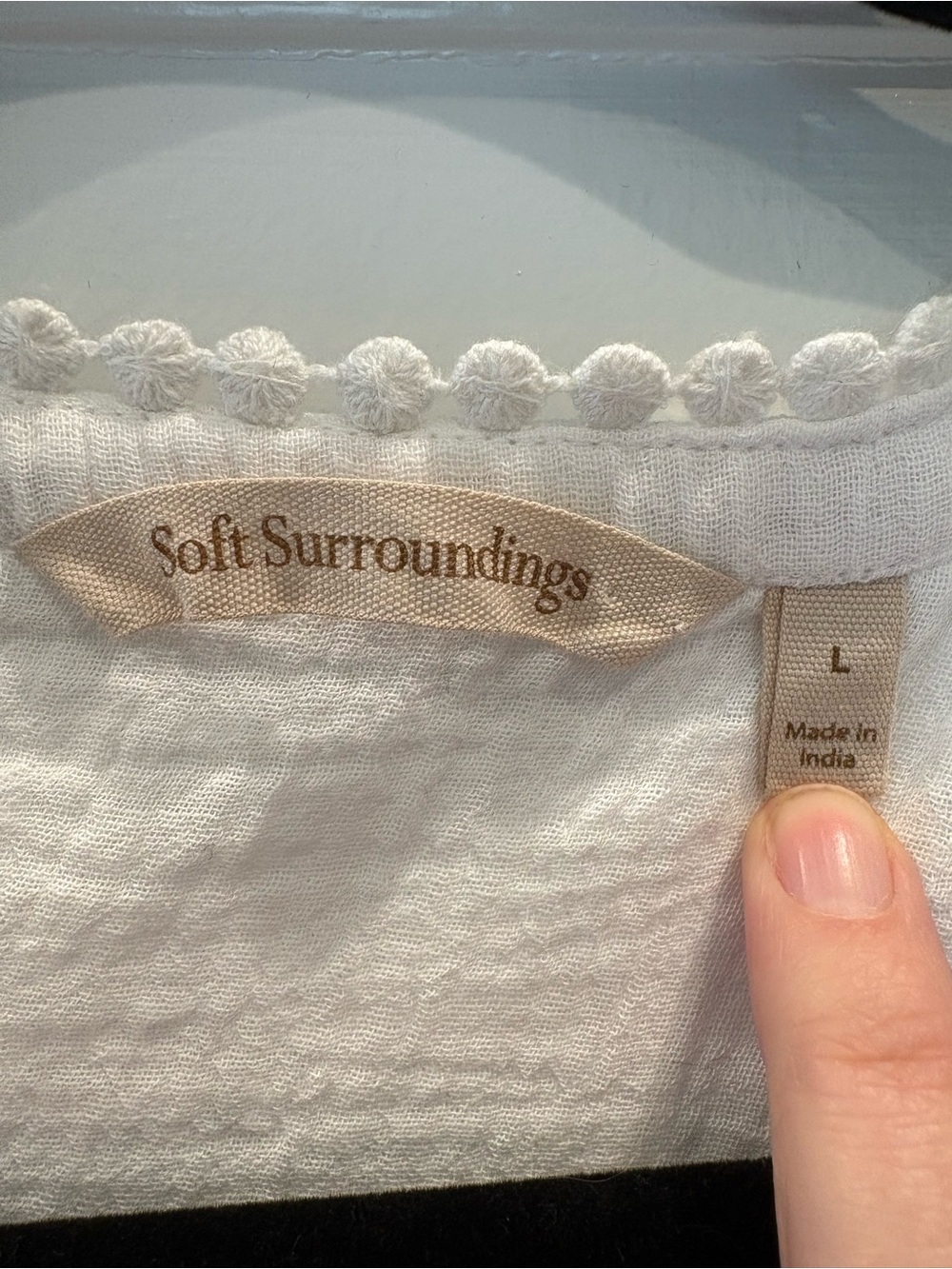 Soft Surroundings White Embroidered Midi Dress Boho 4th of July Americana - Picture 2 of 16